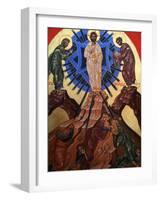 Icon of Jesus's Transfiguration, Le Bec Hellouin, Eure, Normandy, France, Europe-Godong-Framed Photographic Print