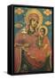 Icon of Madonna and Child-null-Framed Stretched Canvas