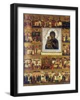 Icon of Mary the Mother of God, Russian, 17th Century-null-Framed Giclee Print