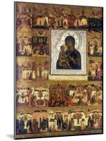 Icon of Mary the Mother of God, Russian, 17th Century-null-Mounted Giclee Print