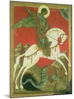 Icon of St. George and the Dragon-null-Mounted Giclee Print