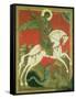 Icon of St. George and the Dragon-null-Framed Stretched Canvas