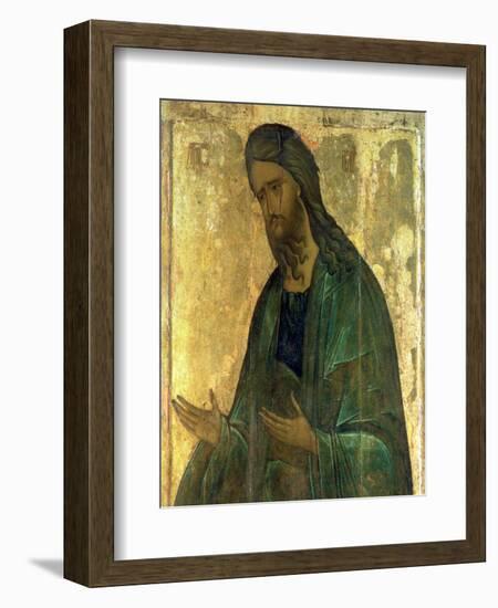 Icon of St. John the Baptist-Andrei Rublev-Framed Premium Giclee Print