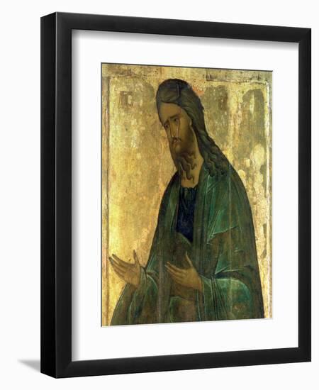 Icon of St. John the Baptist-Andrei Rublev-Framed Premium Giclee Print