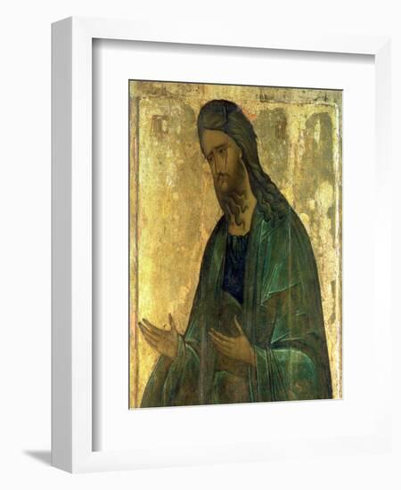 Icon of St. John the Baptist-Andrei Rublev-Framed Premium Giclee Print