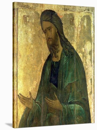 Icon of St. John the Baptist-Andrei Rublev-Stretched Canvas