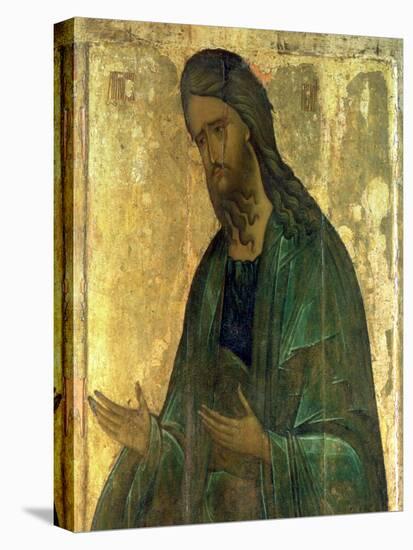 Icon of St. John the Baptist-Andrei Rublev-Stretched Canvas