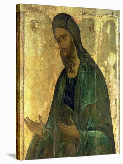 Icon of St. John the Baptist-Andrei Rublev-Stretched Canvas