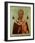 Icon of St. Nicholas, Russian School, 16th Century-null-Framed Giclee Print