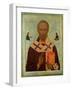 Icon of St. Nicholas, Russian School, 16th Century-null-Framed Giclee Print