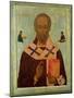 Icon of St. Nicholas, Russian School, 16th Century-null-Mounted Giclee Print