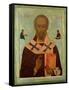 Icon of St. Nicholas, Russian School, 16th Century-null-Framed Stretched Canvas