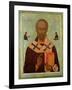 Icon of St. Nicholas, Russian School, 16th Century-null-Framed Giclee Print