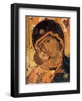 Icon (Oil on Wood Panel)-Russian-Framed Premium Giclee Print