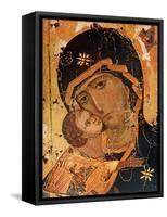 Icon (Oil on Wood Panel)-Russian-Framed Stretched Canvas