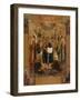 Icône : le Christ Pantocrator entouré de saints-null-Framed Giclee Print
