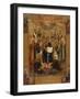 Icône : le Christ Pantocrator entouré de saints-null-Framed Giclee Print