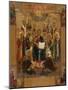 Icône : le Christ Pantocrator entouré de saints-null-Mounted Giclee Print