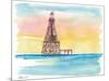 Iconic Lighthouse Marathon Florida Keys-M. Bleichner-Mounted Art Print