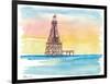 Iconic Lighthouse Marathon Florida Keys-M. Bleichner-Framed Art Print