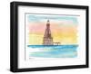 Iconic Lighthouse Marathon Florida Keys-M. Bleichner-Framed Art Print