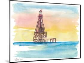 Iconic Lighthouse Marathon Florida Keys-M. Bleichner-Mounted Art Print