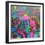 Iconic Love-Abstract Graffiti-Framed Giclee Print