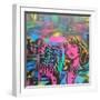 Iconic Love-Abstract Graffiti-Framed Giclee Print