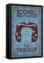 Iconic Mustaches - Trucker-Lantern Press-Framed Stretched Canvas