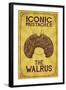 Iconic Mustaches - Walrus-Lantern Press-Framed Art Print