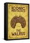 Iconic Mustaches - Walrus-Lantern Press-Framed Stretched Canvas