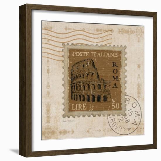 Iconic Stamps III Square-Marco Fabiano-Framed Art Print