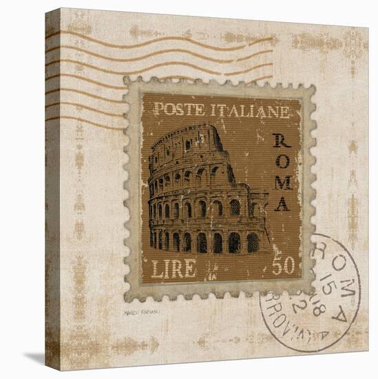 Iconic Stamps III Square-Marco Fabiano-Stretched Canvas