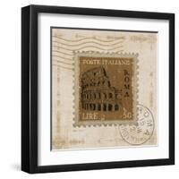 Iconic Stamps III Square-Marco Fabiano-Framed Art Print