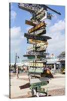 Iconic Street Sign in Key West Florida, USA-Chuck Haney-Stretched Canvas