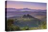 Iconic Tuscan Farmhouse, Val D' Orcia, UNESCO World Heritage Site, Tuscany, Italy, Europe-Doug Pearson-Stretched Canvas