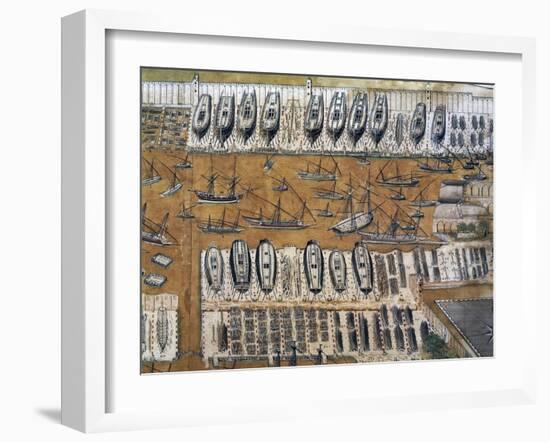 Iconographic Projection of Arsenal in Venice-null-Framed Giclee Print
