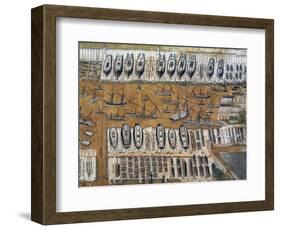 Iconographic Projection of Arsenal in Venice-null-Framed Giclee Print