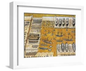 Iconographic Projection of Arsenal in Venice-null-Framed Giclee Print