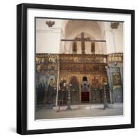 Iconostasis in Former Monastery of Apostolos Varnavas, St. Barnabas, North Cyprus-Christopher Rennie-Framed Photographic Print