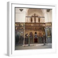 Iconostasis in Former Monastery of Apostolos Varnavas, St. Barnabas, North Cyprus-Christopher Rennie-Framed Photographic Print