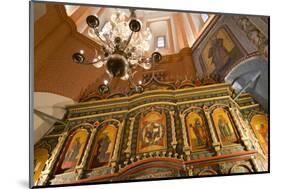 Iconostasis inside St. Basil's Cathedral, UNESCO World Heritage Site, Moscow, Russia, Europe-Miles Ertman-Mounted Photographic Print