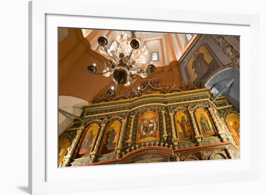 Iconostasis inside St. Basil's Cathedral, UNESCO World Heritage Site, Moscow, Russia, Europe-Miles Ertman-Framed Photographic Print