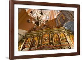 Iconostasis inside St. Basil's Cathedral, UNESCO World Heritage Site, Moscow, Russia, Europe-Miles Ertman-Framed Photographic Print