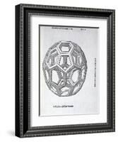 Icosaedron Abscisum Vacuum, Illustration from 'Divina Proportione' by Luca Pacioli (C.1445-1517),…-Leonardo da Vinci-Framed Giclee Print