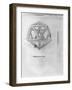 Icosahedron, from "De Divina Proportione" by Luca Pacioli, Published 1509, Venice-Leonardo da Vinci-Framed Giclee Print