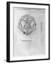 Icosahedron, from "De Divina Proportione" by Luca Pacioli, Published 1509, Venice-Leonardo da Vinci-Framed Giclee Print