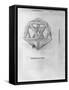 Icosahedron, from "De Divina Proportione" by Luca Pacioli, Published 1509, Venice-Leonardo da Vinci-Framed Stretched Canvas