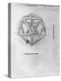 Icosahedron, from "De Divina Proportione" by Luca Pacioli, Published 1509, Venice-Leonardo da Vinci-Stretched Canvas