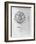 Icosahedron, from "De Divina Proportione" by Luca Pacioli, Published 1509, Venice-Leonardo da Vinci-Framed Giclee Print